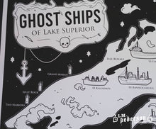 Load image into Gallery viewer, lake superior ghost ships print