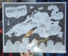 Load image into Gallery viewer, lake superior ghost ships print