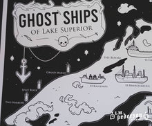 Load image into Gallery viewer, lake superior ghost ships print
