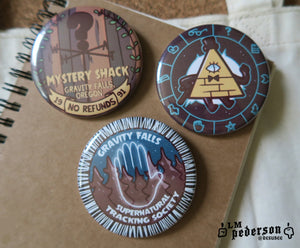 mystery town buttons