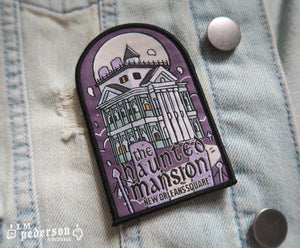 haunted mansion iron on patches