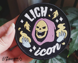lich king iron on patch