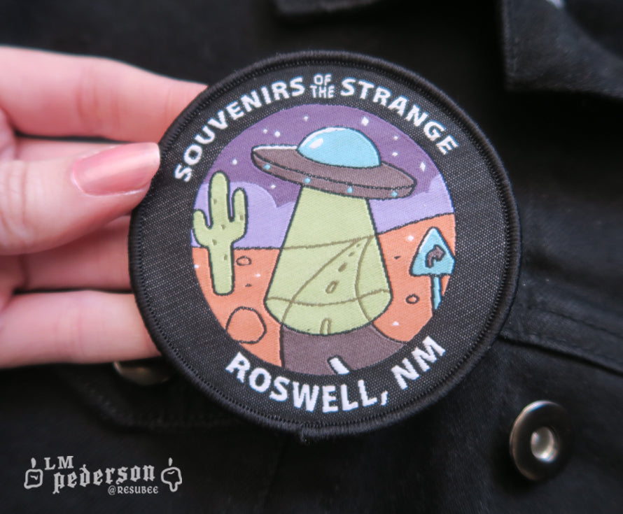 roswell aliens iron on patch