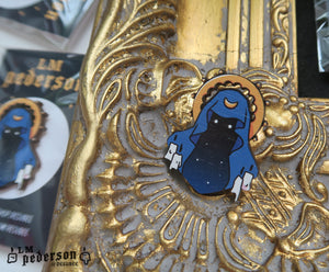 mother of nightowls wooden pin